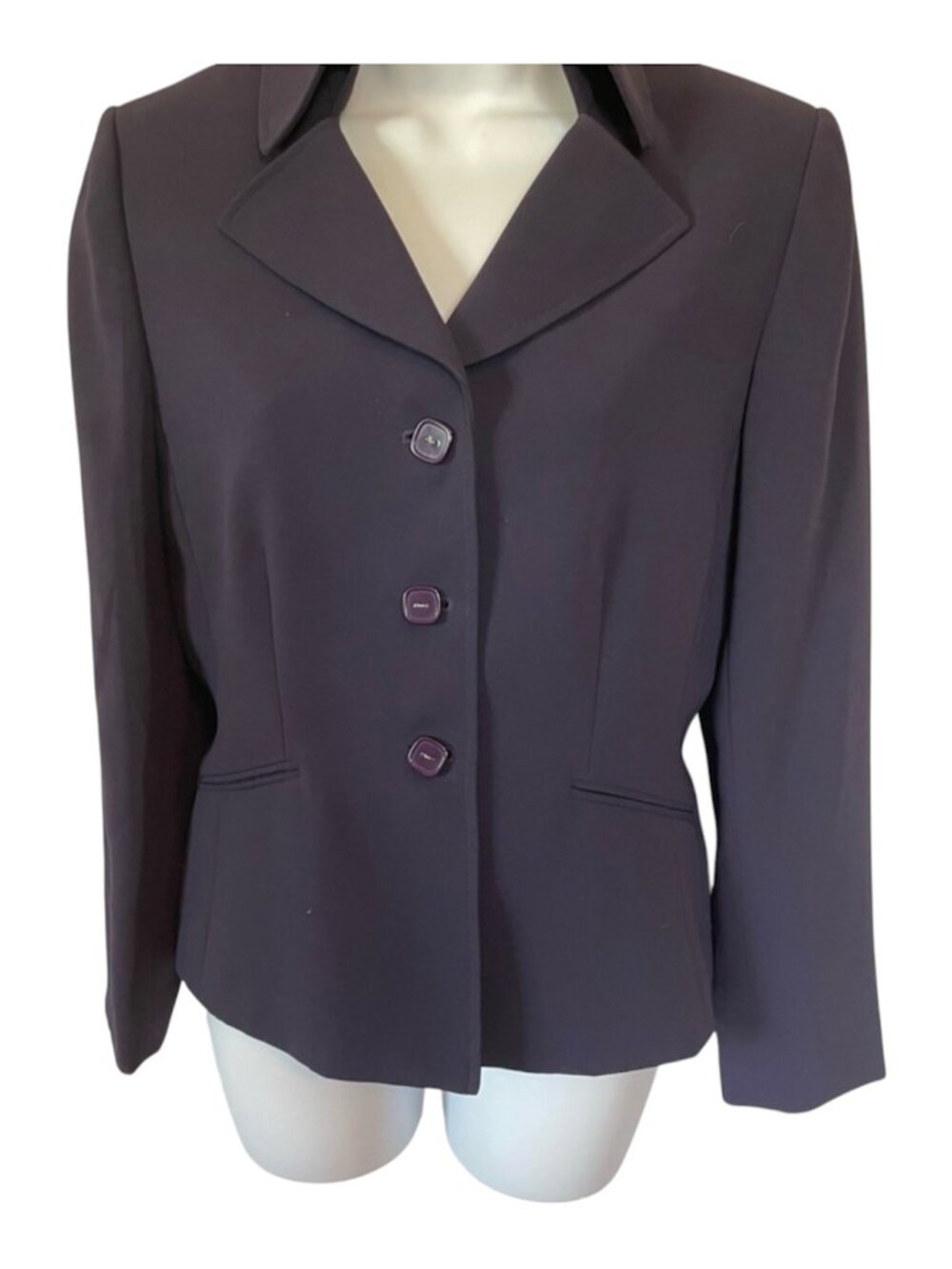 Stresa Purple Career Blazer Suit Jacket Size 8P